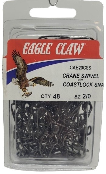 Eagle Claw - Black Dual Lock Snaps